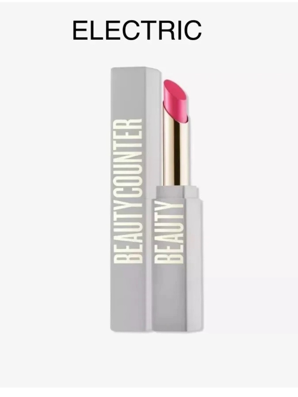 NIB Beautycounter Electric Pink Satin Lipstick